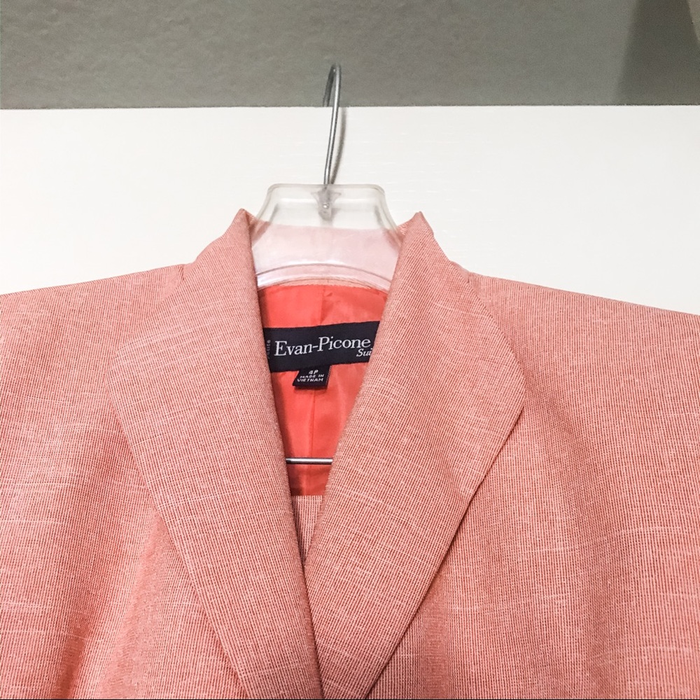 Bogo 1/2 Off! Salmon Pink Evan Picone Suit Gem